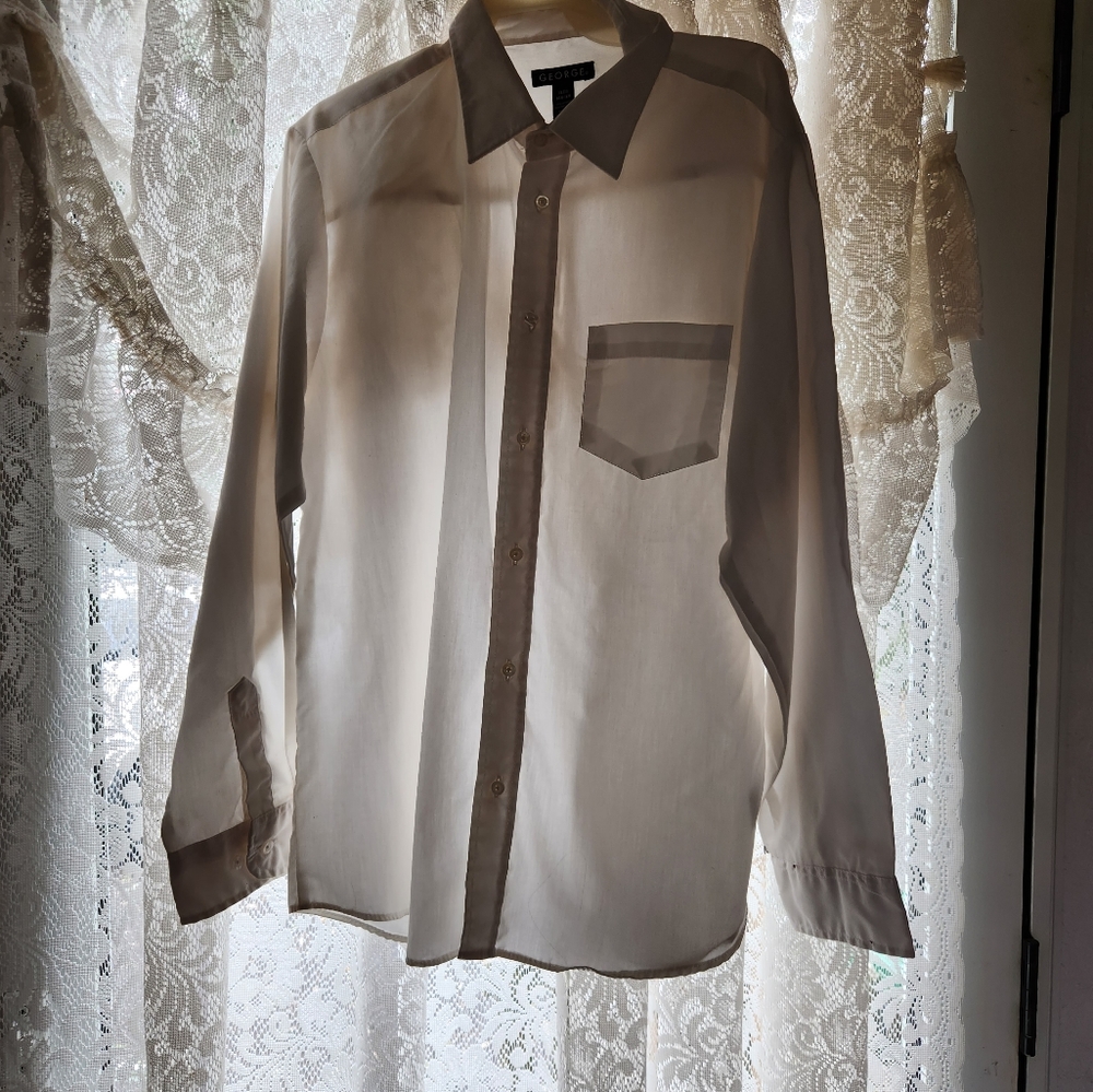 Boys white button down dress shirt